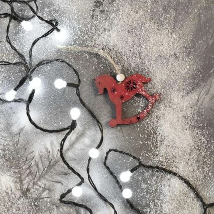 LED εξωτερική χριστουγεννιάτικη γιρλάντα 480 LED / 8 λειτουργίες, μήκους 53 m, ψυχρό λευκό, IP44