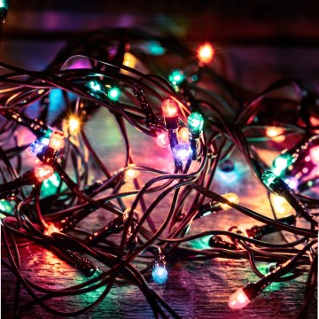 LED εξωτερική χριστουγεννιάτικη γιρλάντα 500xLED/230V, 8 λειτουργίες, μήκος 53 m, IP44, πολύχρωμη
