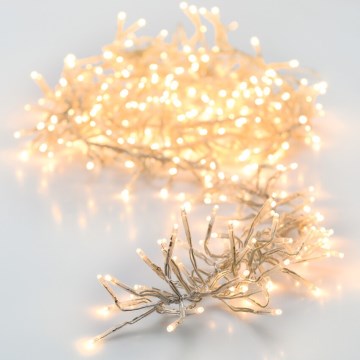LED Εξωτερική χριστουγεννιάτικη γιρλάντα 768xLED/230V/8 λειτουργίες 8,5 m IP44 θερμό λευκό