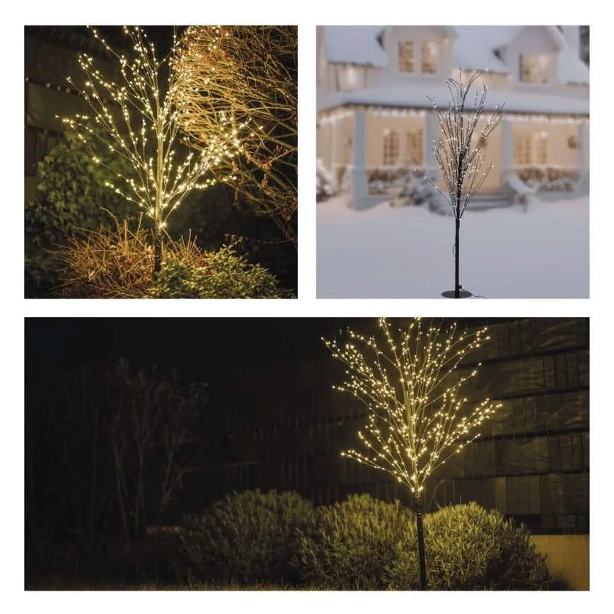 LED εξωτερική χριστουγεννιάτικη διακόσμηση 600xLED/3,8W/230V 120 cm θερμό λευκό IP44