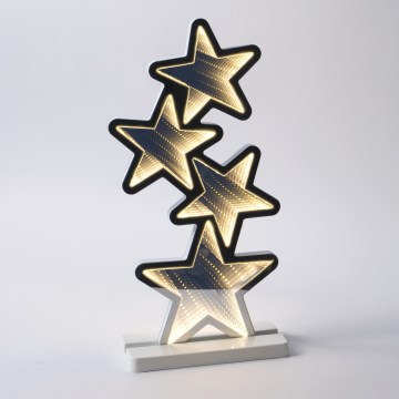 LED Εξωτερική χριστουγεννιάτικη διακόσμηση LED/3,6W/230V IP44 ζεστό λευκό αστέρια