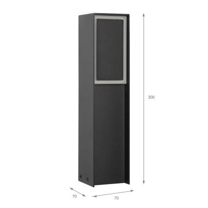 LED Εξωτερικό φωτιστικό MODO LED/4,8W/230V 4000K IP44 30 cm μαύρο