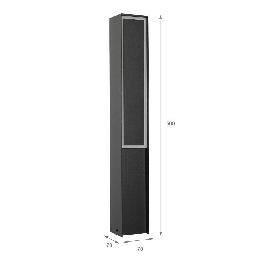 LED εξωτερικό φωτιστικό MODO LED/8W/230V 4000K IP44 50 cm μαύρο