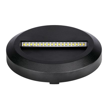 LED Εξωτερικό φωτιστικό σκάλας LED/2W/230V IP65 3000K μαύρο