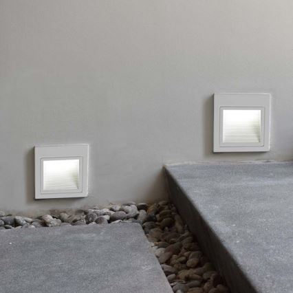 LED Εξωτερικό φωτιστικό σκάλας LED/5W/230V 3000K IP65 λευκό