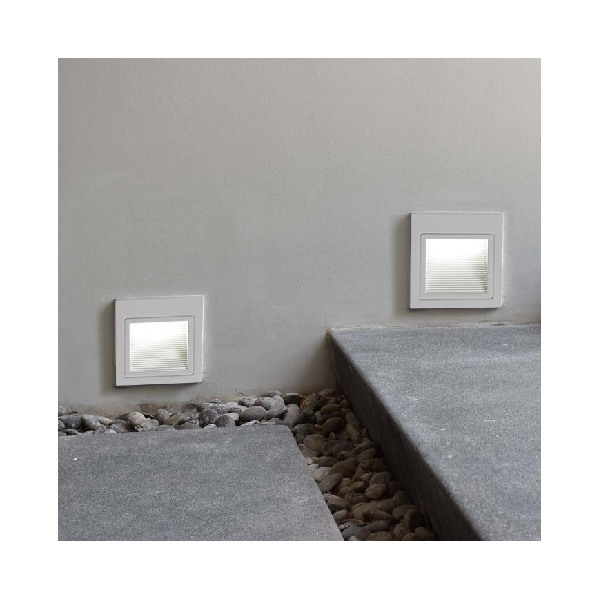 LED Εξωτερικό φωτιστικό σκάλας LED/5W/230V 3000K IP65 λευκό