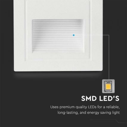 LED Εξωτερικό φωτιστικό σκάλας LED/5W/230V 3000K IP65 λευκό
