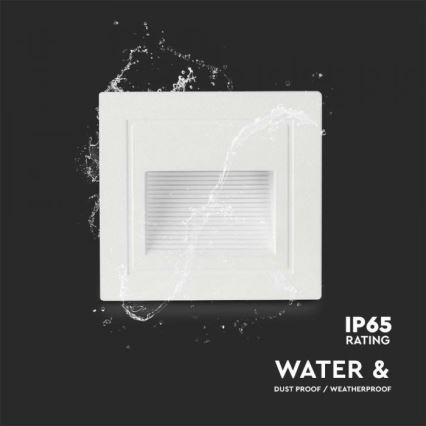 LED Εξωτερικό φωτιστικό σκάλας LED/5W/230V 3000K IP65 λευκό