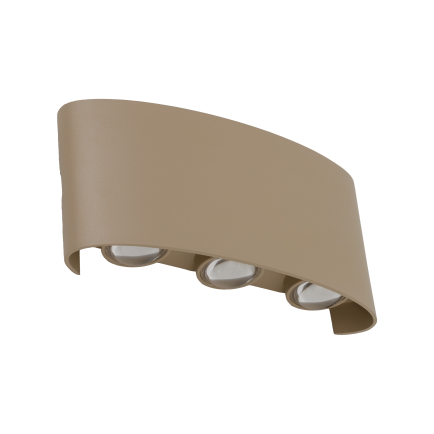LED εξωτερικό φωτιστικό τοίχου ARROW LED/6W/230V IP54 μπεζ