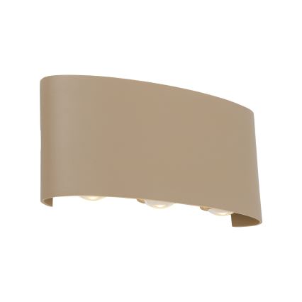 LED εξωτερικό φωτιστικό τοίχου ARROW LED/6W/230V IP54 μπεζ