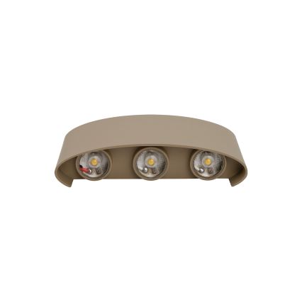 LED εξωτερικό φωτιστικό τοίχου ARROW LED/6W/230V IP54 μπεζ