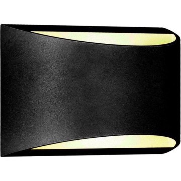 LED εξωτερικό φωτιστικό τοίχου LED/9W/230V 4000K IP54 μαύρο