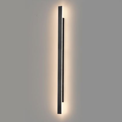 Εξωτερικό επιτοίχιο φωτιστικό LED WOW LED/20W/230V 3000/4000/6000K 120 cm IP54 μαύρο