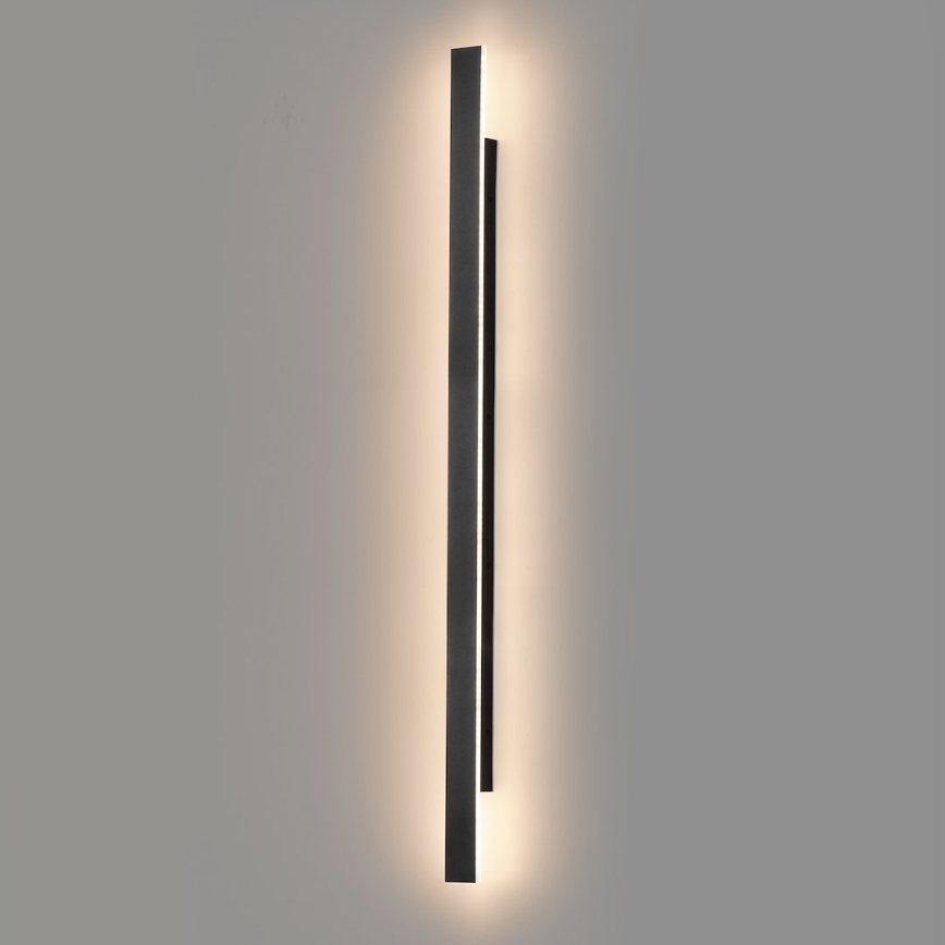 Εξωτερικό επιτοίχιο φωτιστικό LED WOW LED/20W/230V 3000/4000/6000K 120 cm IP54 μαύρο