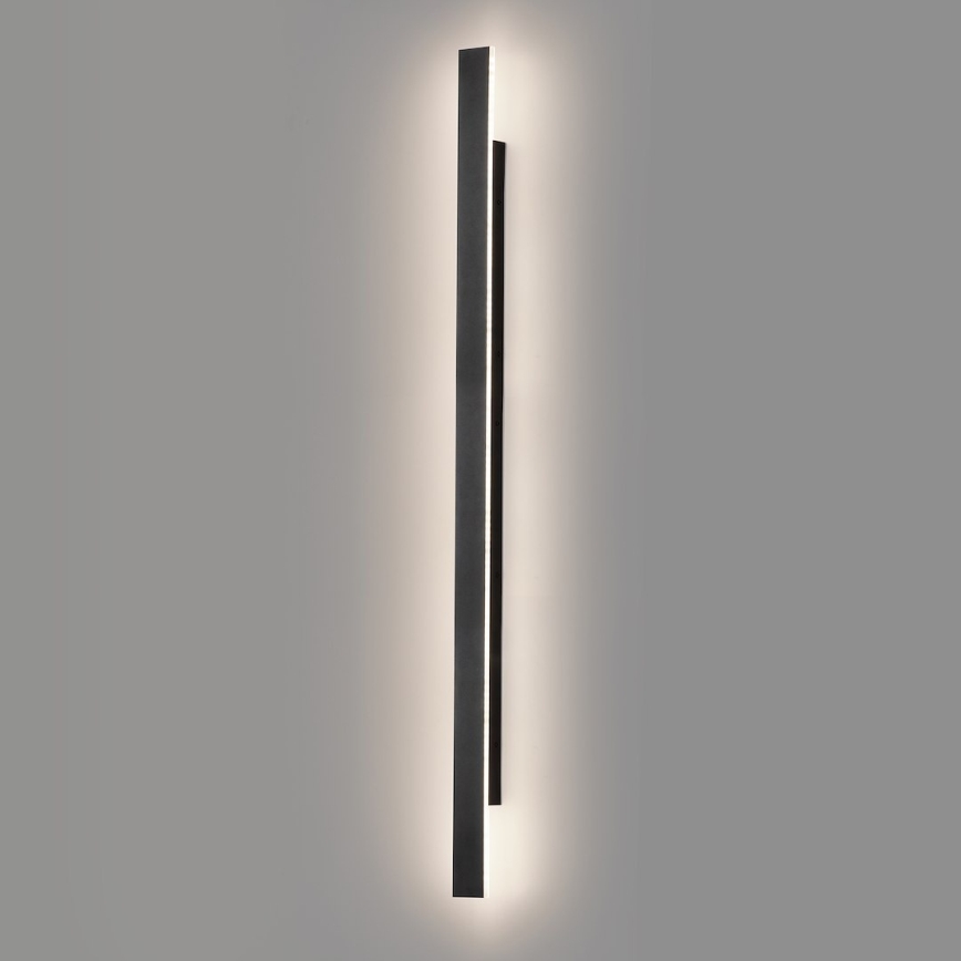 Εξωτερικό επιτοίχιο φωτιστικό LED WOW LED/20W/230V 3000/4000/6000K 120 cm IP54 μαύρο