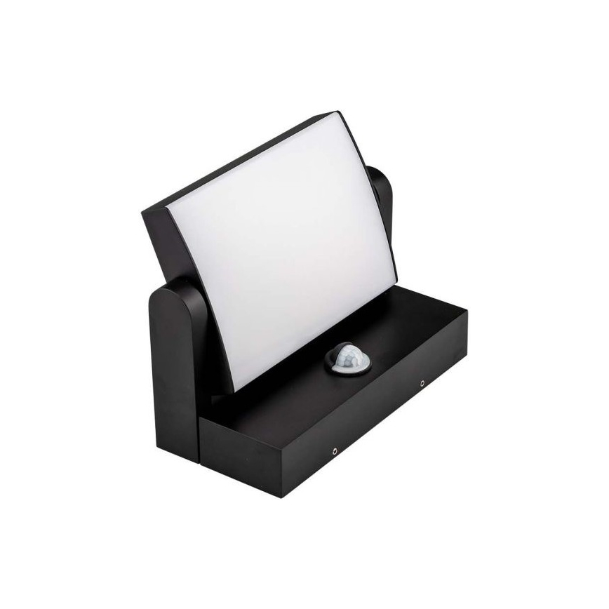 Εξωτερικό επιτοίχιο φωτιστικό LED με αισθητήρα LED/17W/230V 3000K IP65 μαύρο