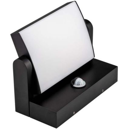 Εξωτερικό επιτοίχιο φωτιστικό LED με αισθητήρα LED/17W/230V 4000K IP65 μαύρο