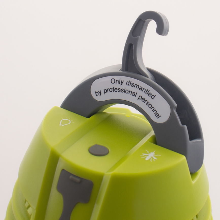 Εξωτερικό φωτιστικό LED με παγίδα εντόμων LED/5W/USB 1800mAh IP44