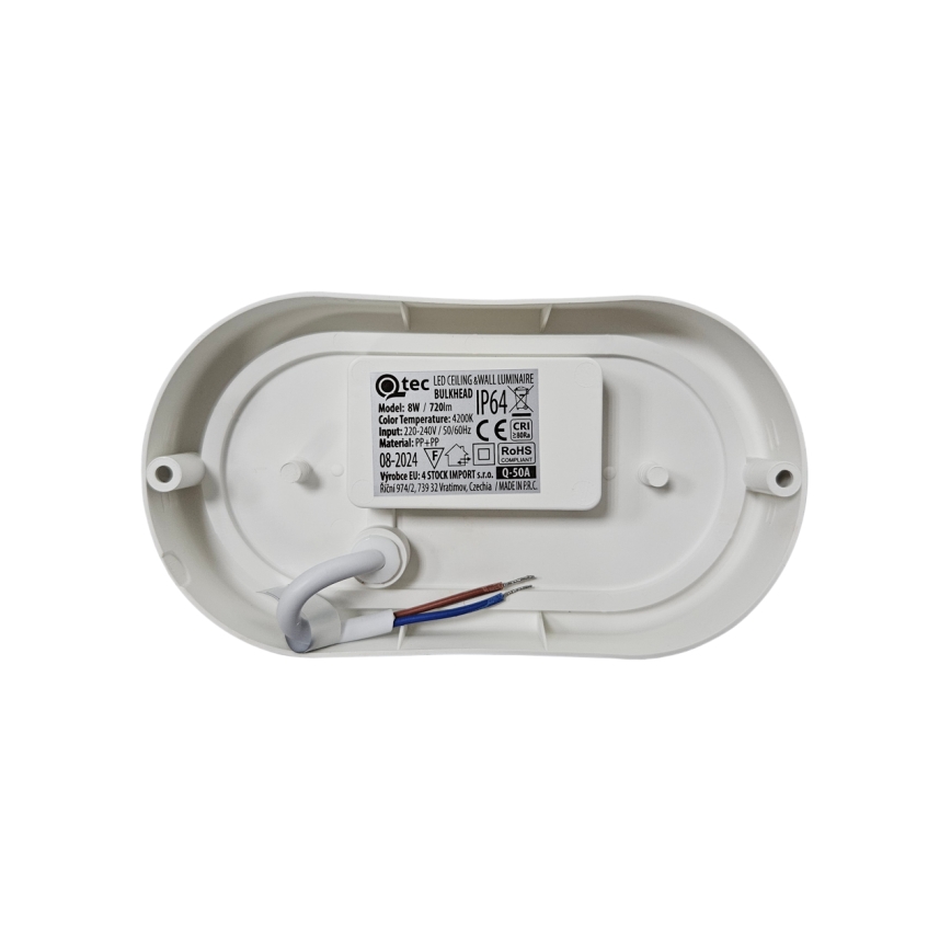 LED εξωτερικό φωτιστικό οροφής LED/8W/230V 4200K IP64 λευκό