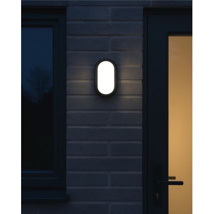 LED εξωτερικό φωτιστικό οροφής LED/8W/230V 4200K IP64 μαύρο