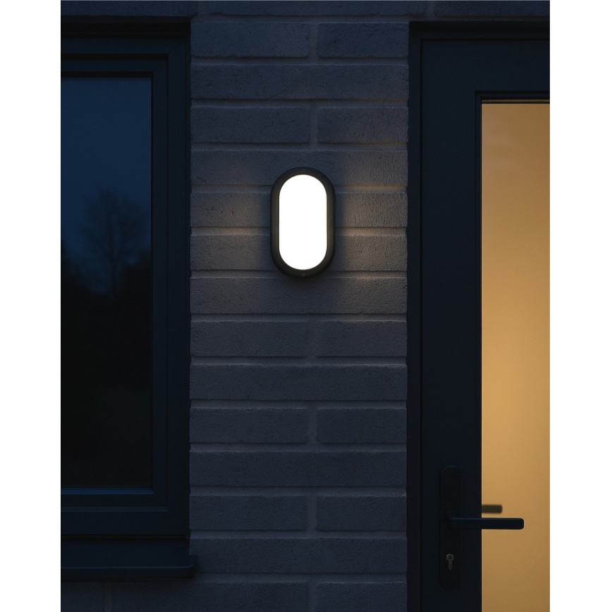 LED εξωτερικό φωτιστικό οροφής LED/8W/230V 4200K IP64 μαύρο