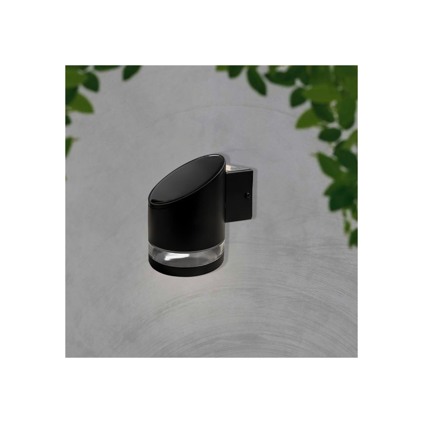 LED Εξωτερικό ηλιακό φωτιστικό τοίχου LED/1W/3,7V 3000K IP54 1200 mAh μαύρο