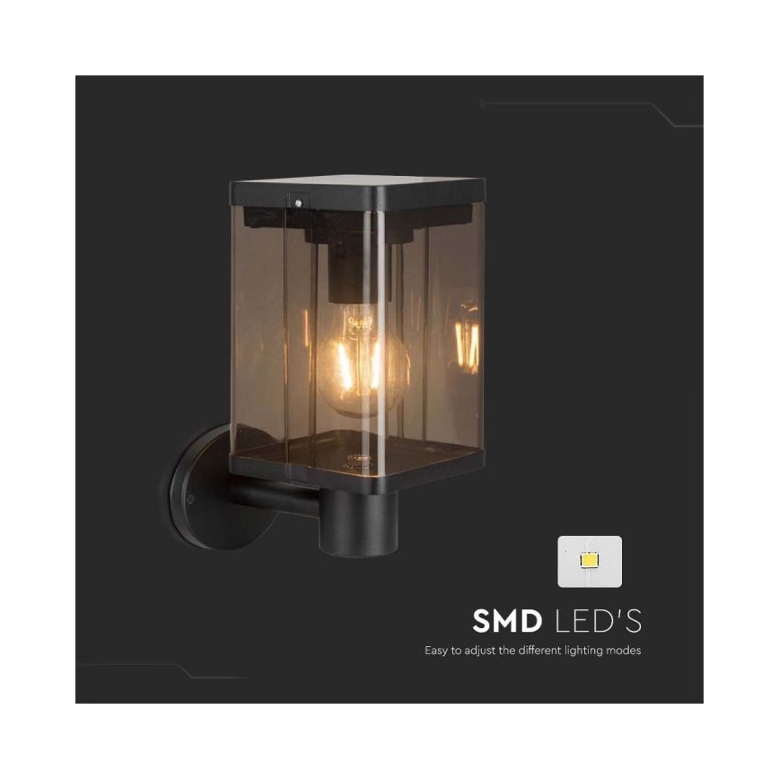 LED Εξωτερικό ηλιακό φωτιστικό τοίχου με αισθητήρα LED/2,5W/3,7V 3000K IP54 2000 mAh