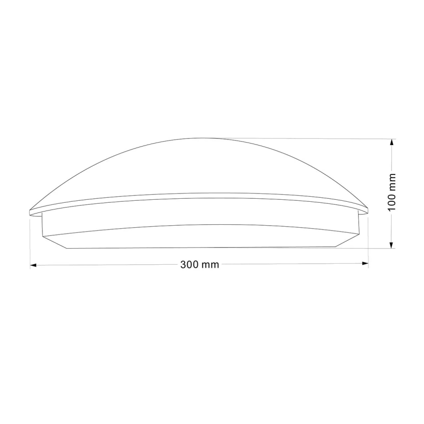 LED Εξωτερικό επιτοίχιο φωτιστικό ALABAMA LED/12W/230V IP54 μαύρο
