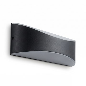 LED εξωτερικό επιτοίχιο φωτιστικό LED/10W/230V IP65 μαύρο