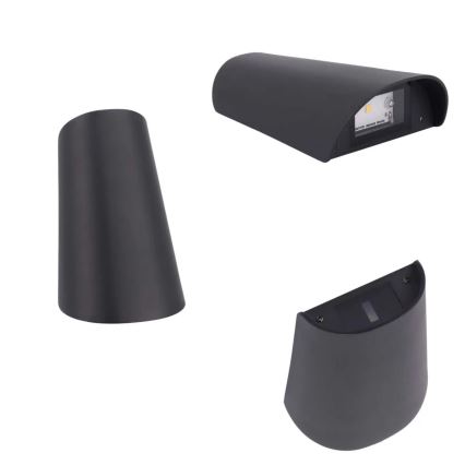 LED Εξωτερικό επιτοίχιο φωτιστικό LED/11W/230V IP65 μαύρο