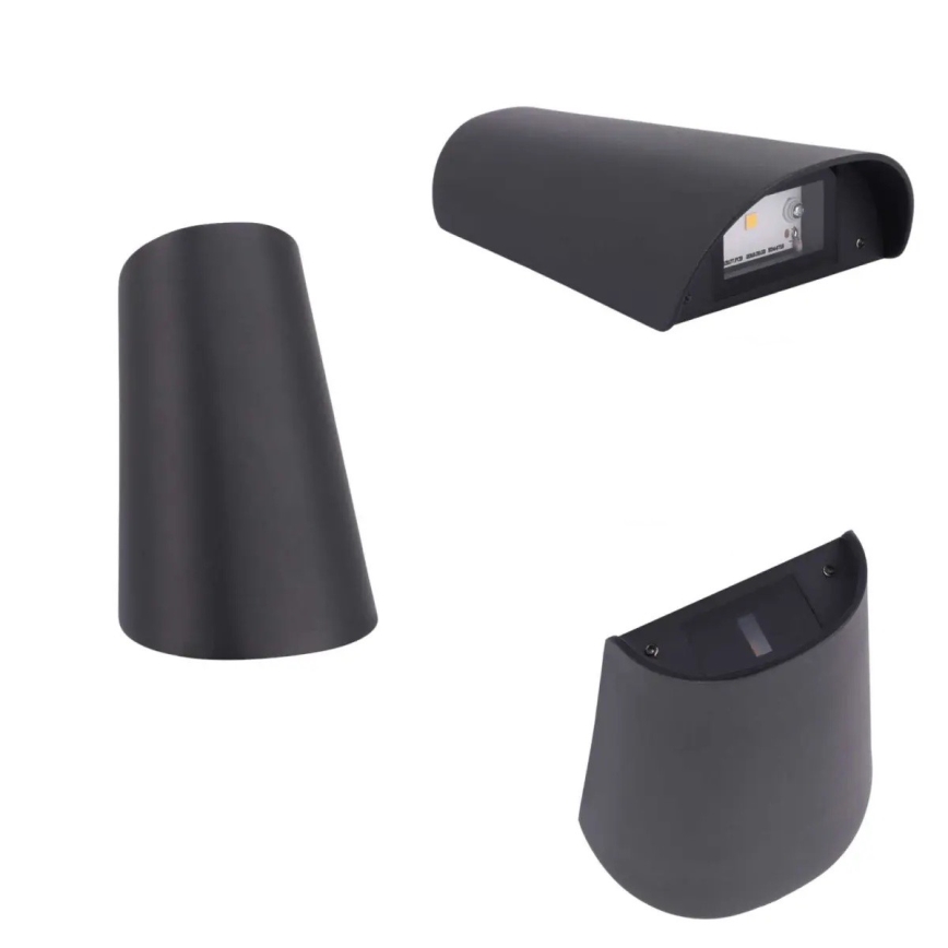 LED Εξωτερικό επιτοίχιο φωτιστικό LED/11W/230V IP65 μαύρο
