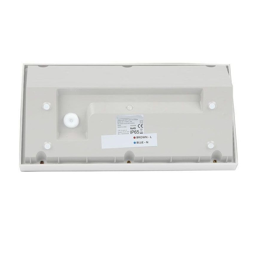 Εξωτερικό επιτοίχιο φωτιστικό LED/20W/230V 4000K IP65 λευκό