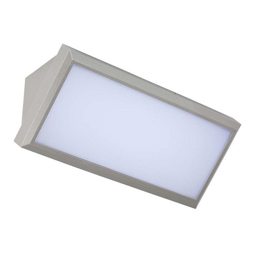 LED Εξωτερικό Επιτοίχιο Φωτιστικό LED/20W/230V 4000K IP65 γκρι