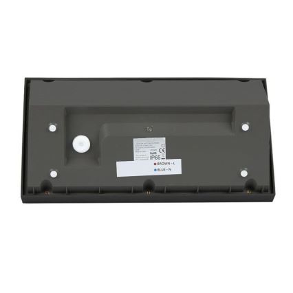 Εξωτερικό επιτοίχιο φωτιστικό LED/20W/230V 6400K IP65 μαύρο