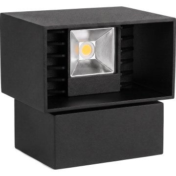LED εξωτερικό επιτοίχιο φωτιστικό LED/6W/230V IP54 μαύρο