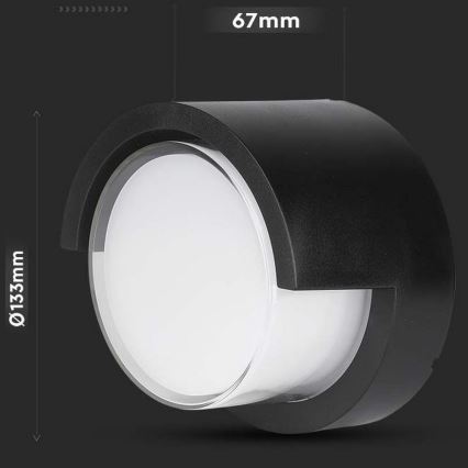 LED Εξωτερικό Επιτοίχιο Φωτιστικό LED/7W/230V 3000K IP65