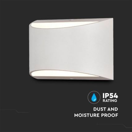LED εξωτερικό επιτοίχιο φωτιστικό LED/9W/230V 4000K IP54 λευκό