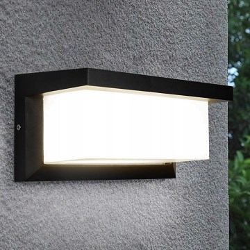 LED εξωτερικό επιτοίχιο φωτιστικό NEELY LED/12W/230V IP54 μαύρο