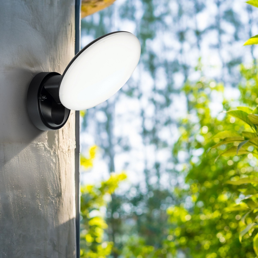 LED Εξωτερικό επιτοίχιο φωτιστικό OLAF LED/10W/230V IP44 μαύρο