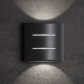 LED εξωτερικό επιτοίχιο φωτιστικό REFAZI LED/6W/230V IP54 ανθρακί