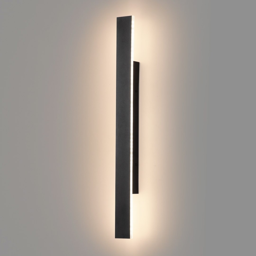 LED εξωτερικό επιτοίχιο φωτιστικό WOW LED/11W/230V 3000/4000/6000K 60 cm IP54 μαύρο