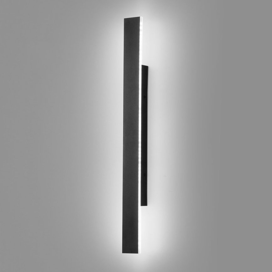 LED εξωτερικό επιτοίχιο φωτιστικό WOW LED/11W/230V 3000/4000/6000K 60 cm IP54 μαύρο