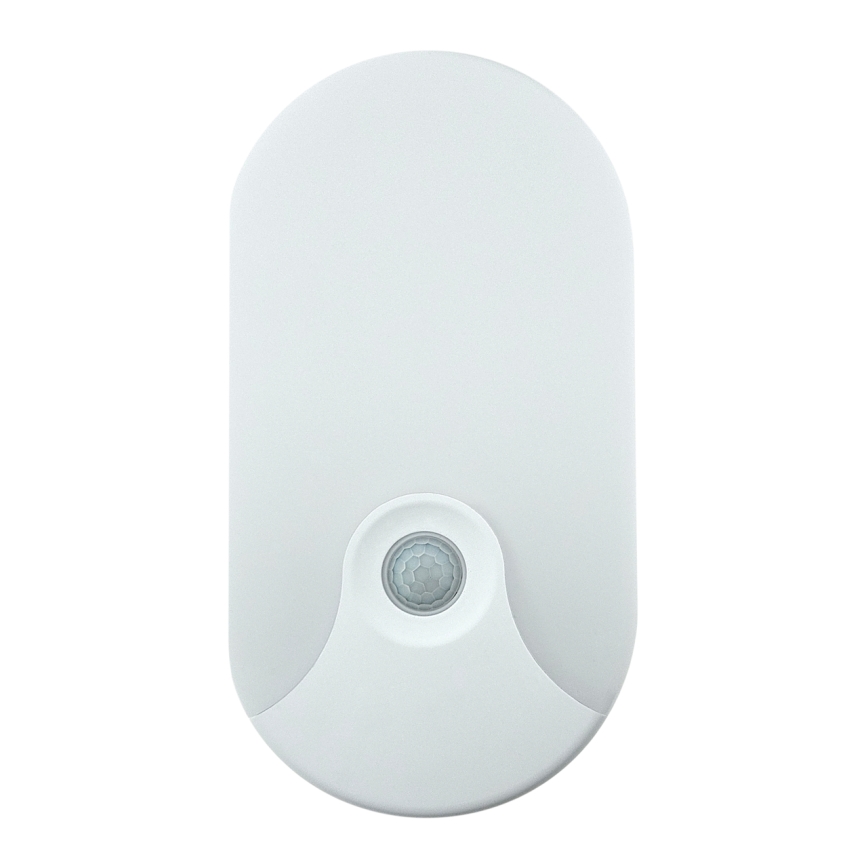 LED εξωτερικό επιτοίχιο φωτιστικό με αισθητήρα κίνησης, 18W, 230V, IP44, λευκό