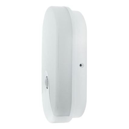 LED εξωτερικό επιτοίχιο φωτιστικό με αισθητήρα κίνησης, 18W, 230V, IP44, λευκό