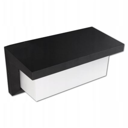 Εξωτερικό επιτοίχιο φωτιστικό LED με αισθητήρα LED/12W/230V IP54 μαύρο