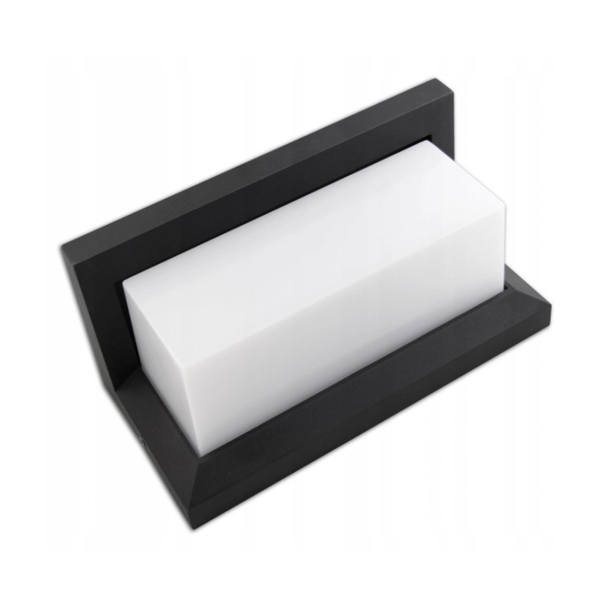 Εξωτερικό επιτοίχιο φωτιστικό LED με αισθητήρα LED/12W/230V IP54 μαύρο