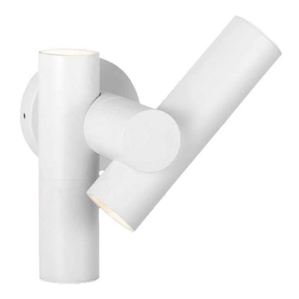 LED Εξωτερικό ευέλικτο επιτοίχιο φωτιστικό σημείου 2xLED/3W/230V 3000K IP44 λευκό