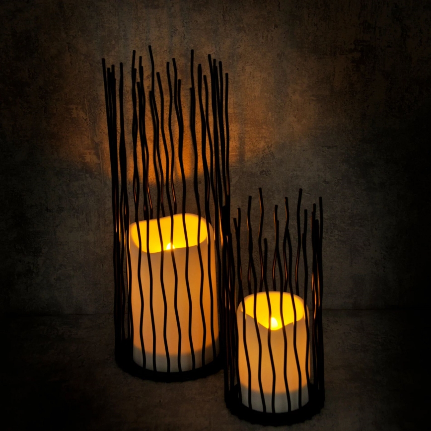 LED Εξωτερικό διακοσμητικό φωτιστικό NYBORG LED/2xAA 35 εκ. IP44 θερμό λευκό