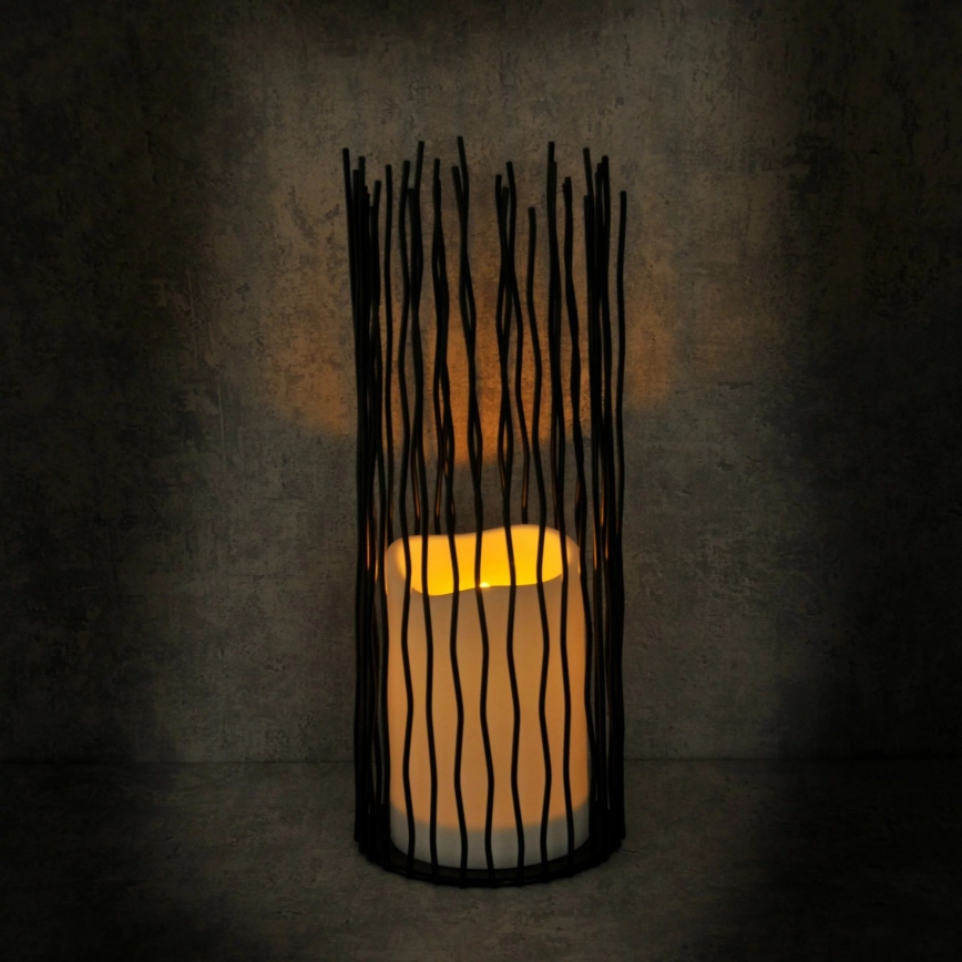 LED Εξωτερικό διακοσμητικό φωτιστικό NYBORG LED/2xAA 35 εκ. IP44 θερμό λευκό