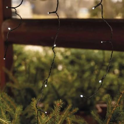 LED Εξωτερικό χριστουγεννιάτικο φωτιστικό αλυσίδα 100xLED/2,5x0,9m IP44 ψυχρό λευκό